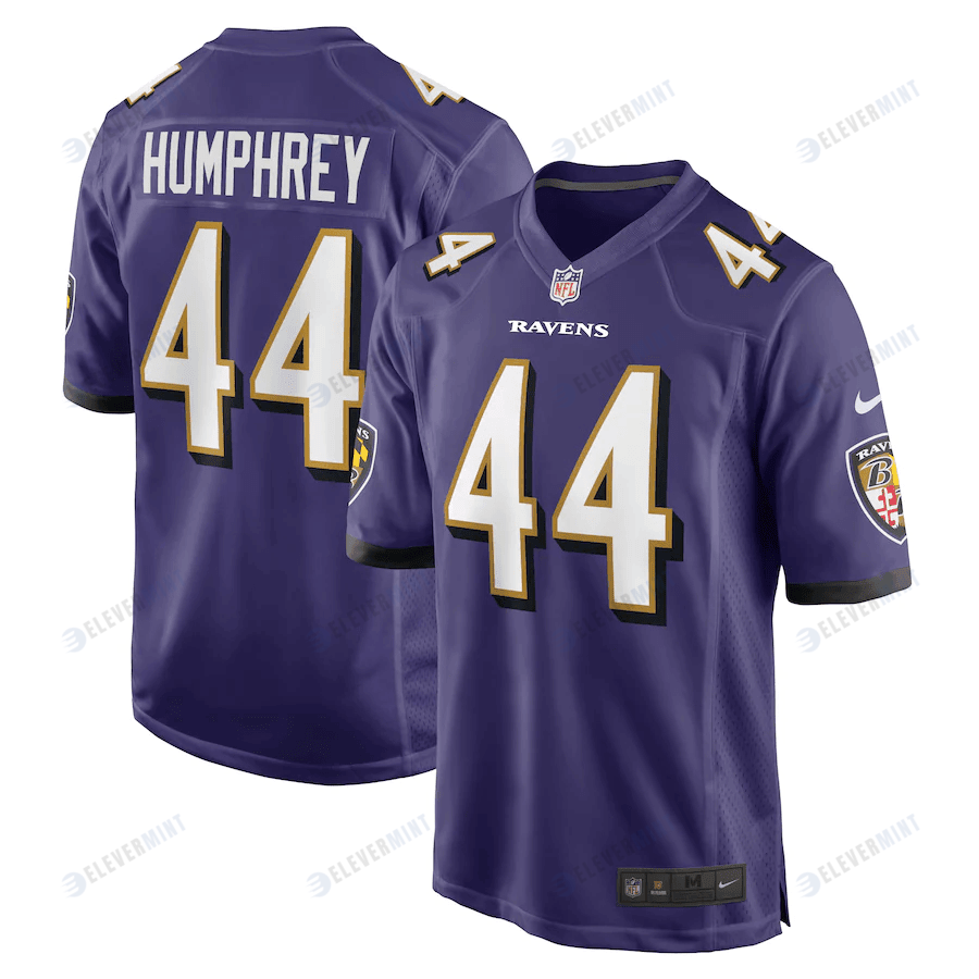 Marlon Humphrey 44 Baltimore Ravens Game Team Jersey - Purple(S/No)