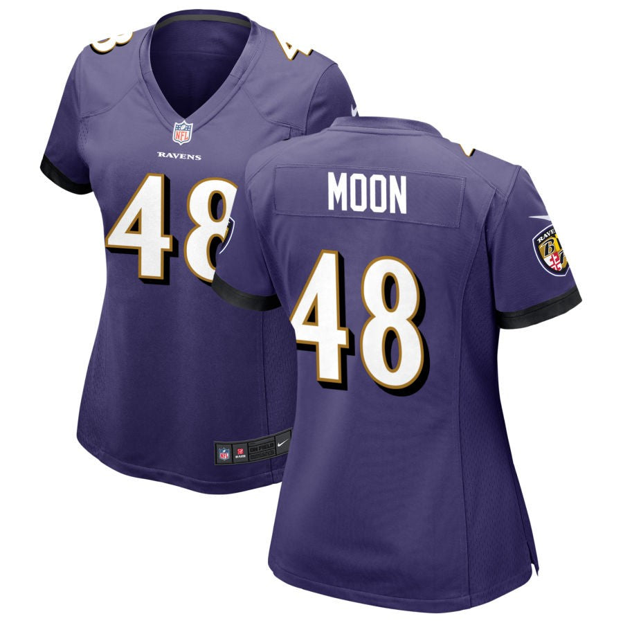 Jeremiah Moon Baltimore Ravens Nike Women's Game Jersey - Purple(S)