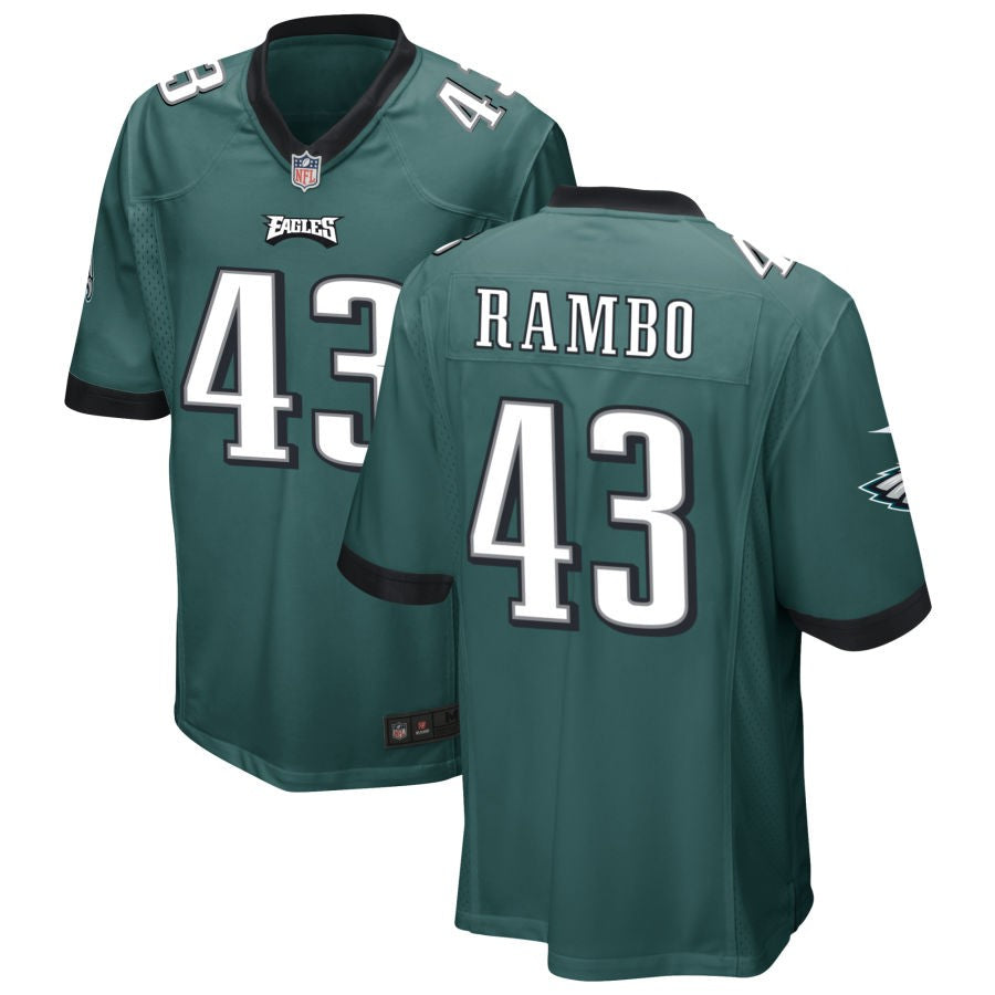 Charleston Rambo Philadelphia Eagles Nike Game Jersey - Midnight Green(S)