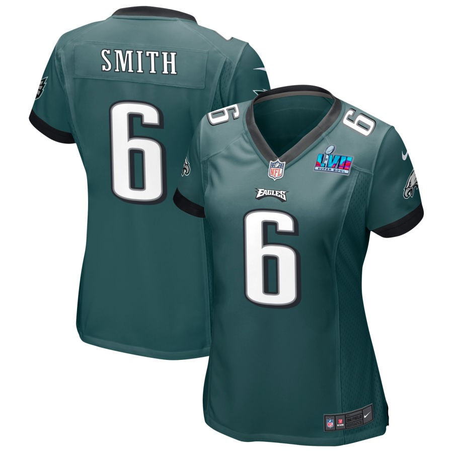 DeVonta Smith Philadelphia Eagles Nike Women's Super Bowl LVII Game Jersey - Midnight Green(S)
