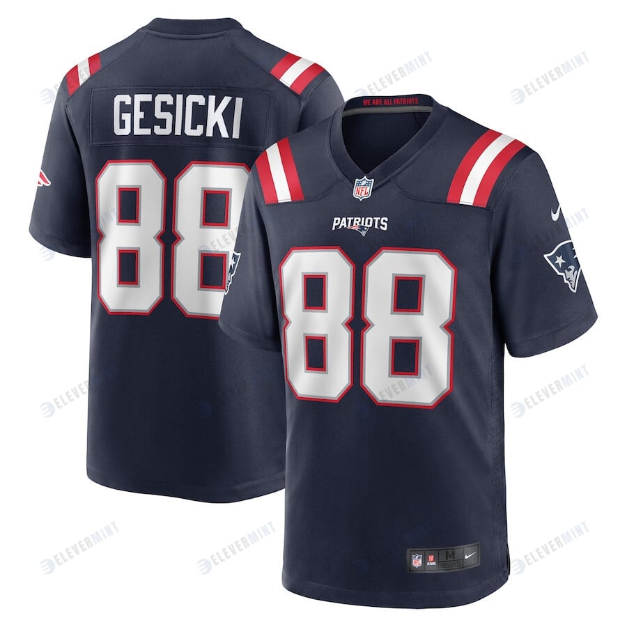 Mike Gesicki 88 New England Patriots Game Men Jersey - Navy(S/No)