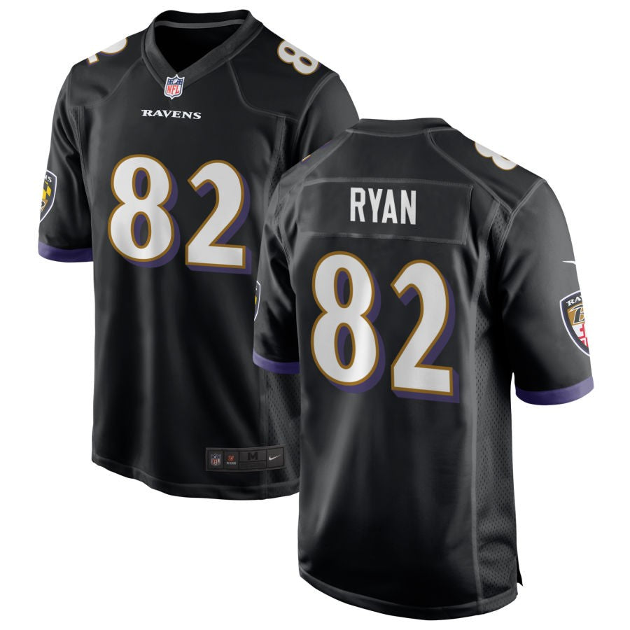 Sean Ryan Baltimore Ravens Nike Alternate Game Jersey - Black(S)