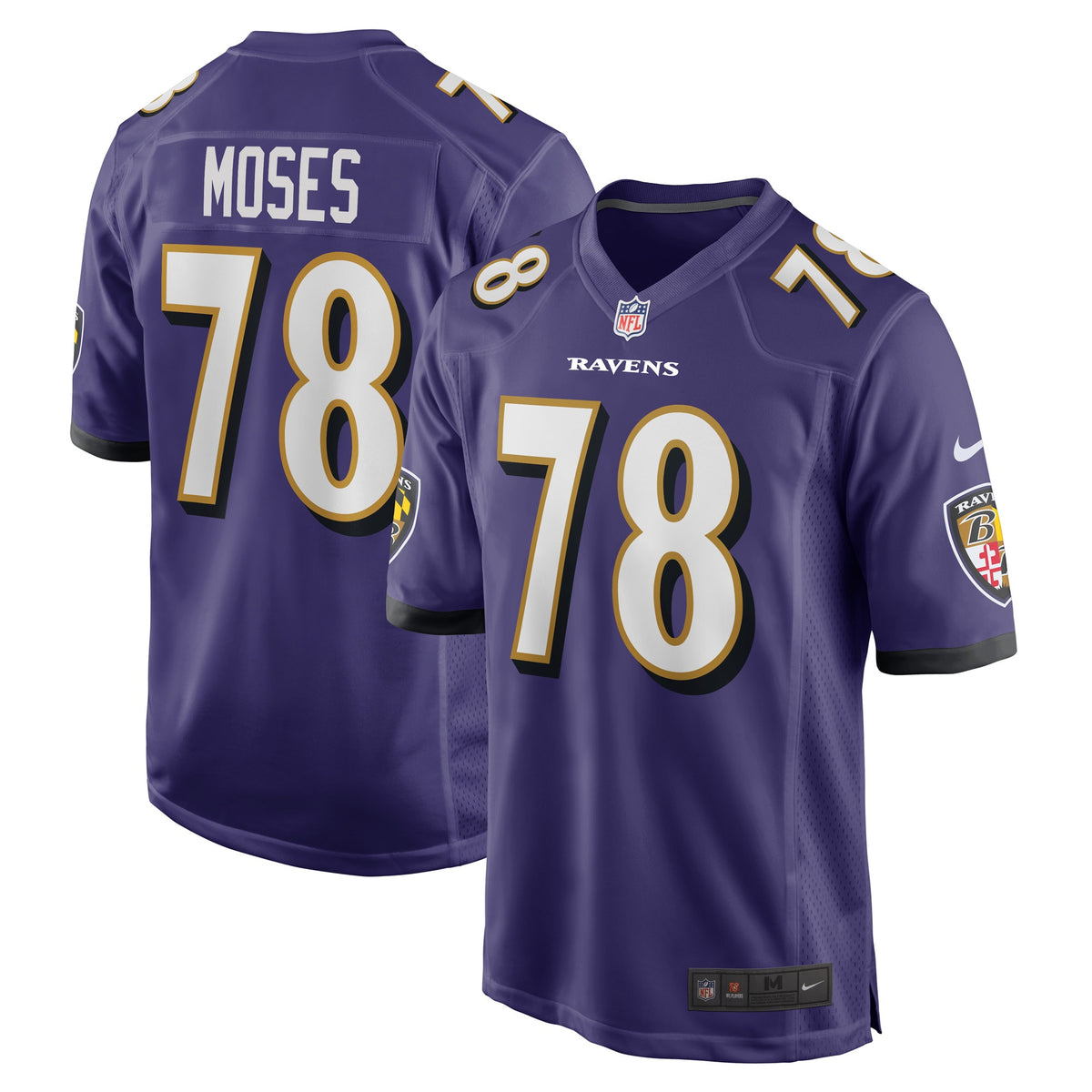 Morgan Moses Baltimore Ravens Nike Game Player Jersey - Purple(S)
