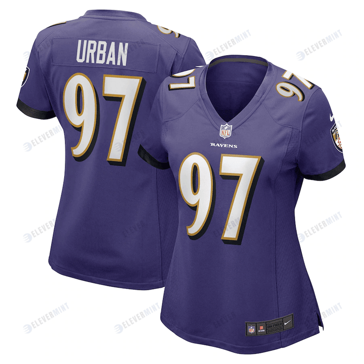 Brent Urban 97 Baltimore Ravens Women's Game Player Jersey - Purple(S/No)