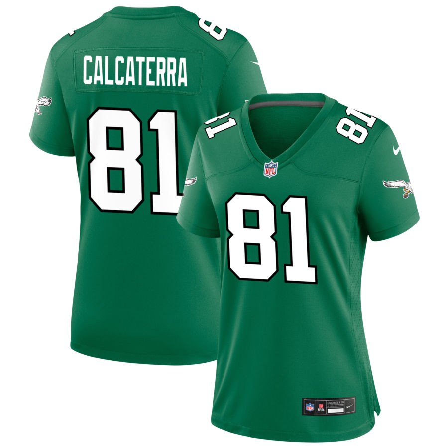 Grant Calcaterra Philadelphia Eagles Nike Women's Alternate Game Jersey - Kelly Green(S)