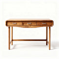 Wooden desk with three drawers for home office or study space 120 x 60 x 75cm