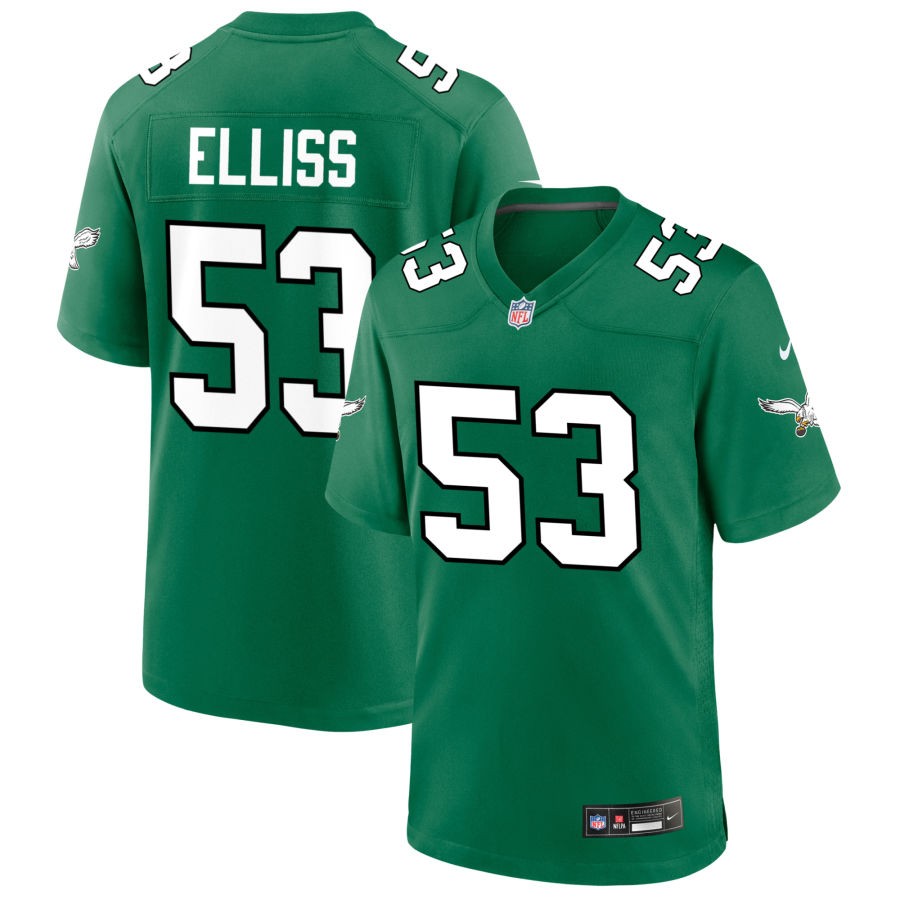 Christian Elliss Philadelphia Eagles Nike Alternate Game Jersey - Kelly Green(S)