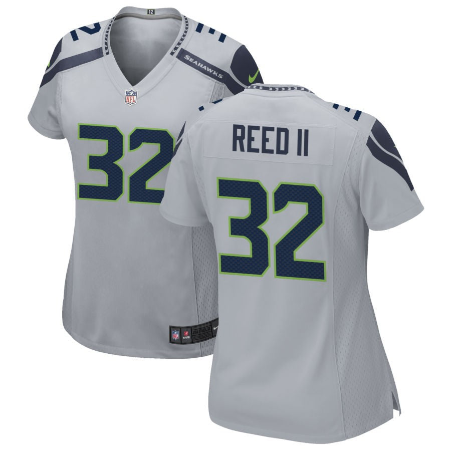 Jerrick Reed II Seattle Seahawks Nike Women's Alternate Game Jersey - Gray(S)