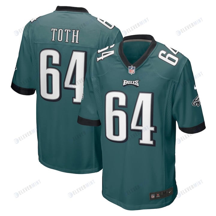 Brett Toth 64 Philadelphia Eagles Game Jersey - Midnight Green(S/No)