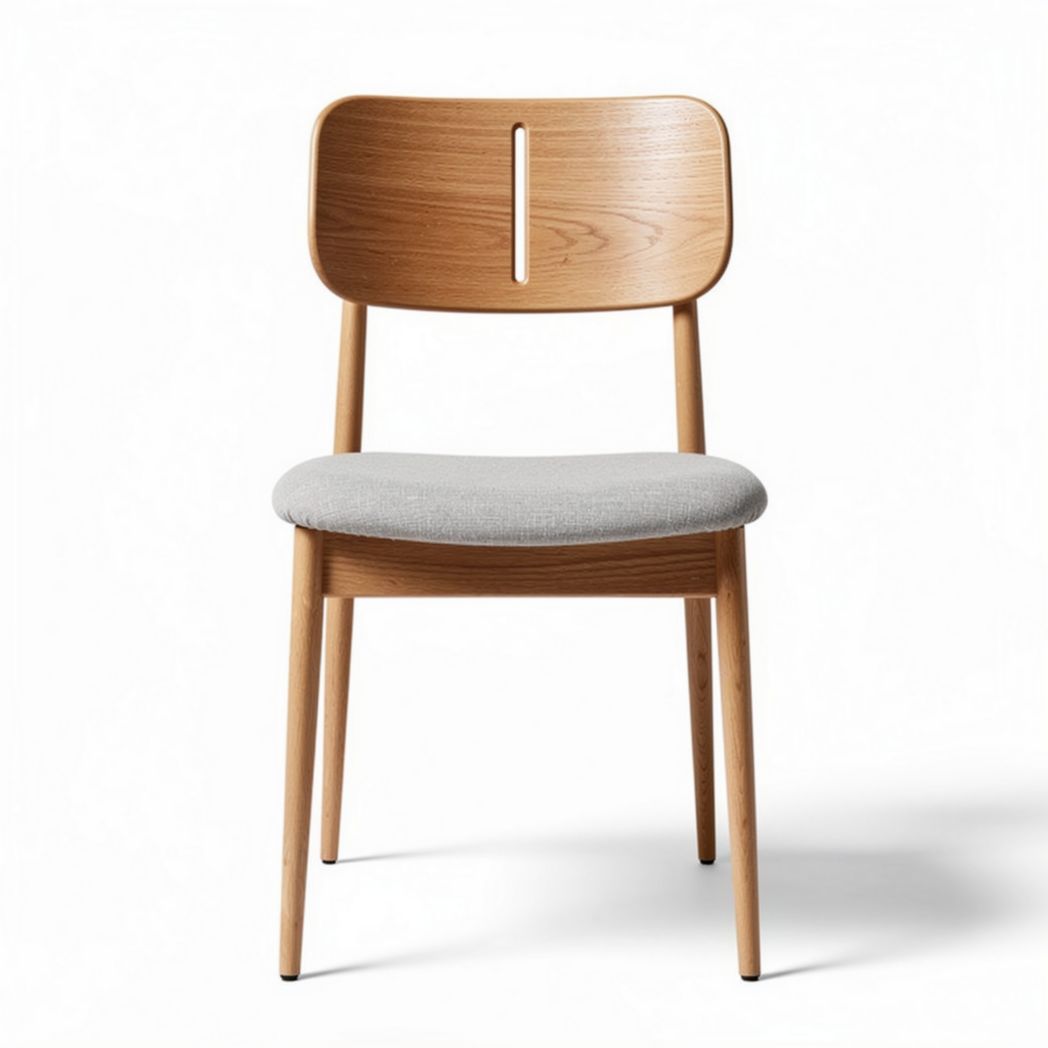 Wooden chair with fabric seat and backrest suitable for dining 45 x 45 x 85cm