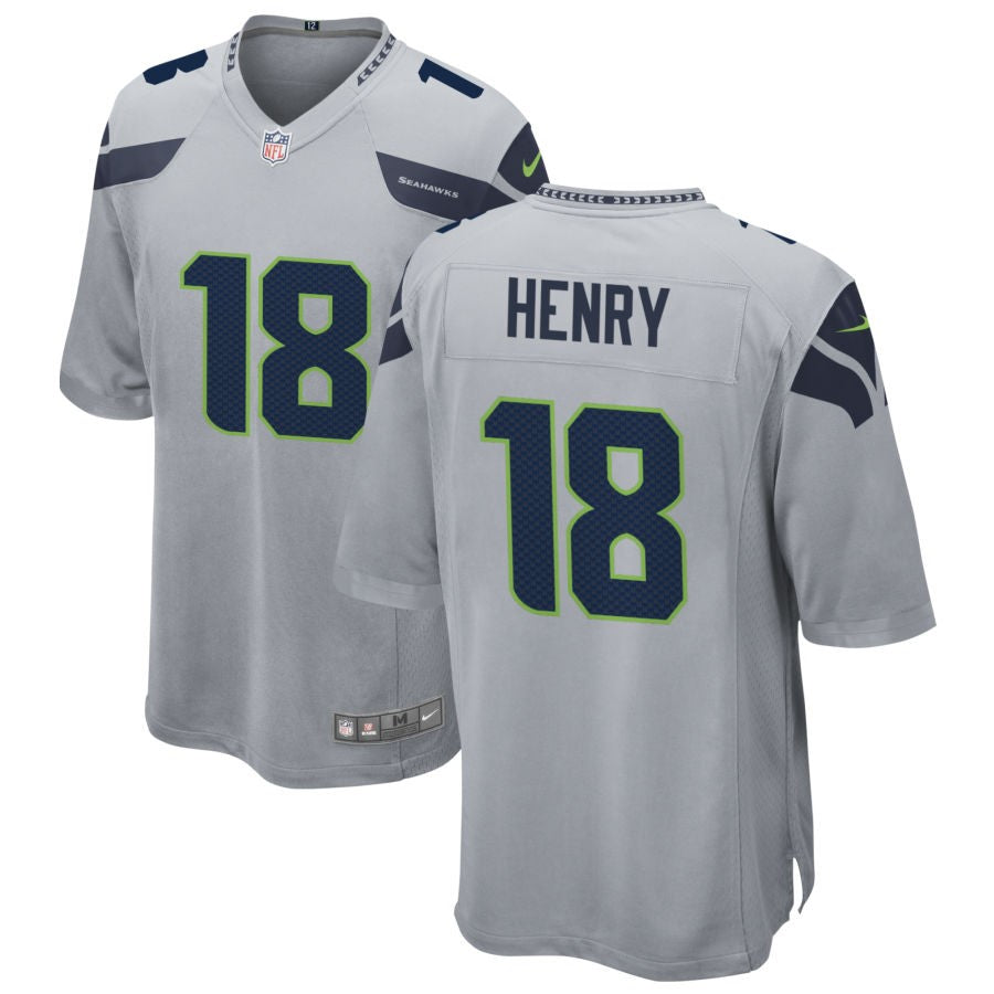 Ra'Shaun Henry Seattle Seahawks Nike Alternate Game Jersey - Gray(S)