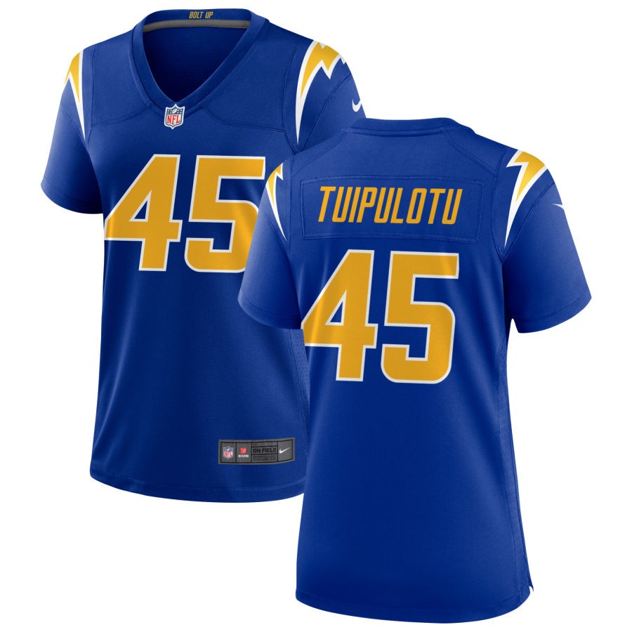 Tuli Tuipulotu Los Angeles Chargers Nike Women's Alternate Game Jersey - Royal(S)