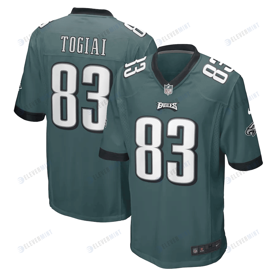 Noah Togiai Philadelphia Eagles Game Player Jersey - Midnight Green(S/No)