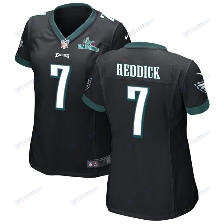 Haason Reddick 7 Philadelphia Eagles Super Bowl LVII Champions Women Game Jersey - Black(S/No)