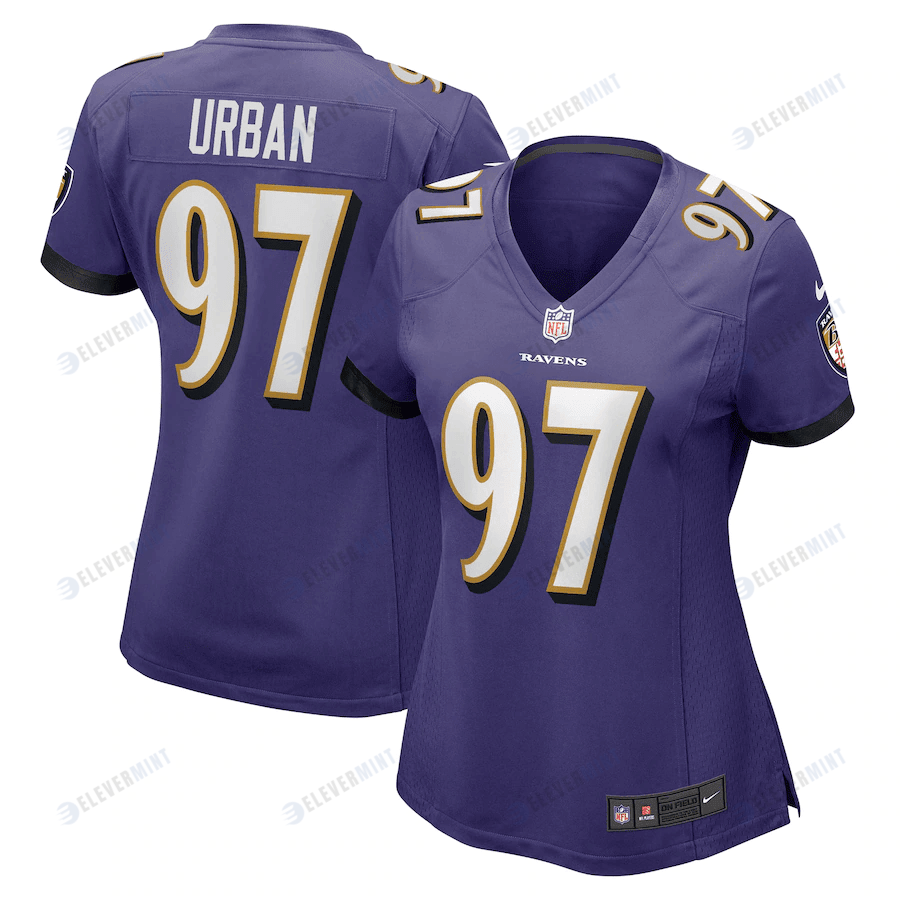 Brent Urban 97 Baltimore Ravens Women's Game Player Jersey - Purple(S/No)