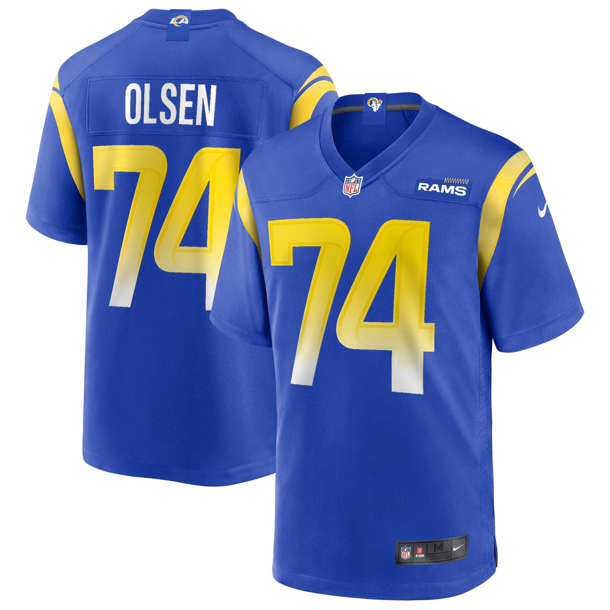 Merlin Olsen Los Angeles Rams Nike Game Retired Player Jersey - Royal(S)