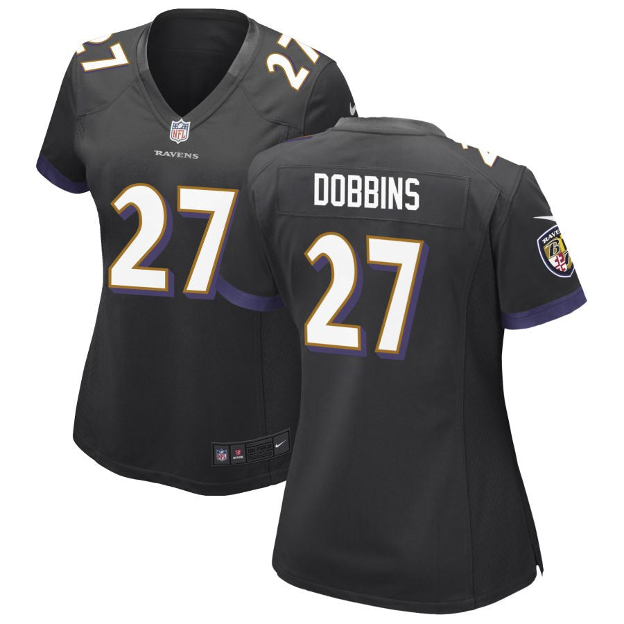 J.K. Dobbins Baltimore Ravens Nike Women's Alternate Game Jersey - Black(S)