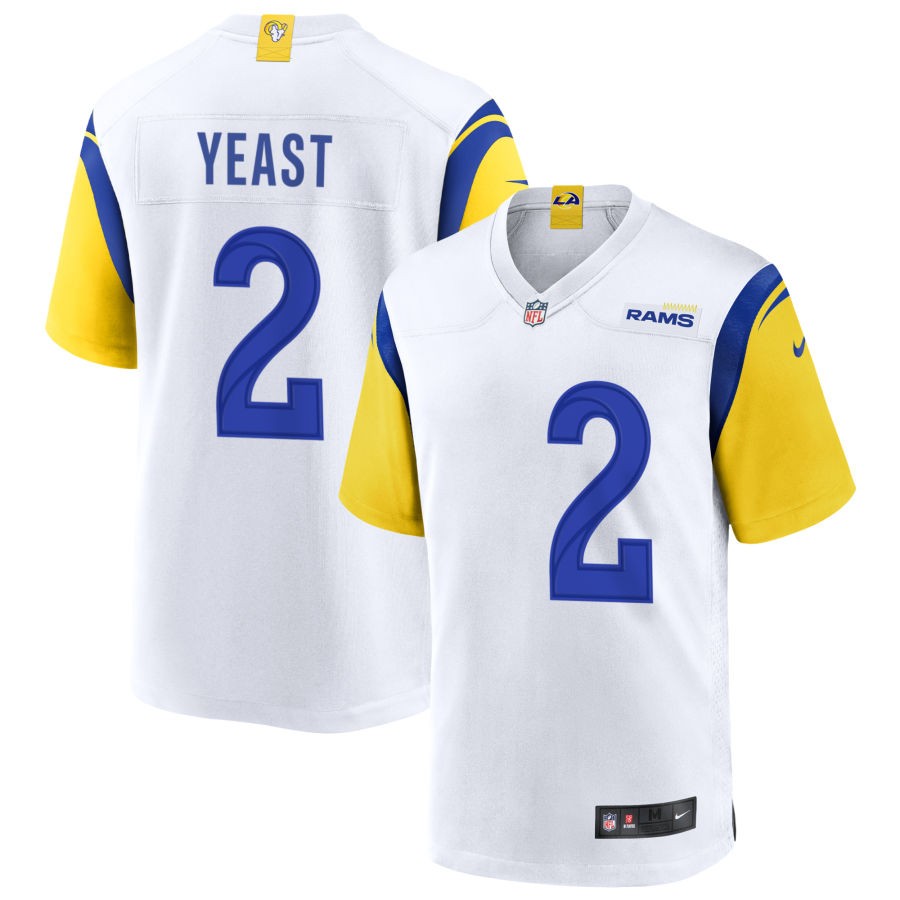 Russ Yeast Los Angeles Rams Nike Alternate Jersey - White(S)