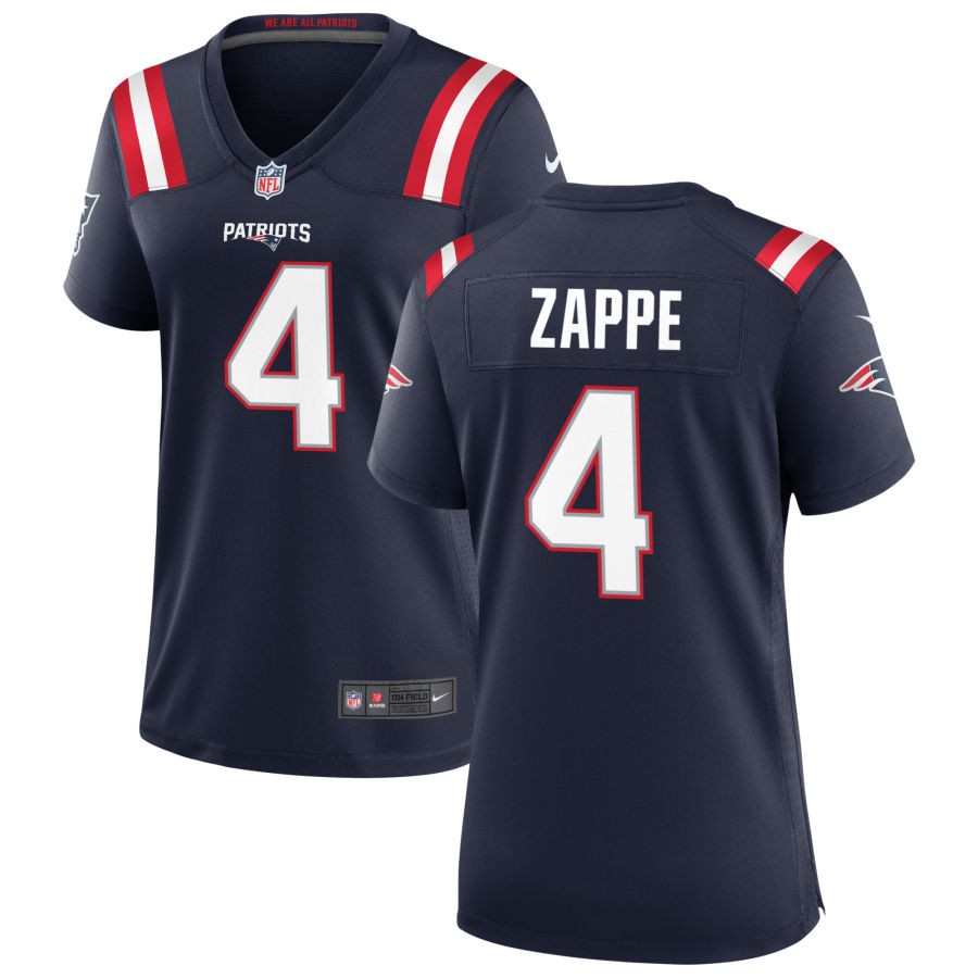 Bailey Zappe New England Patriots Nike Women's Game Jersey - Navy(S)