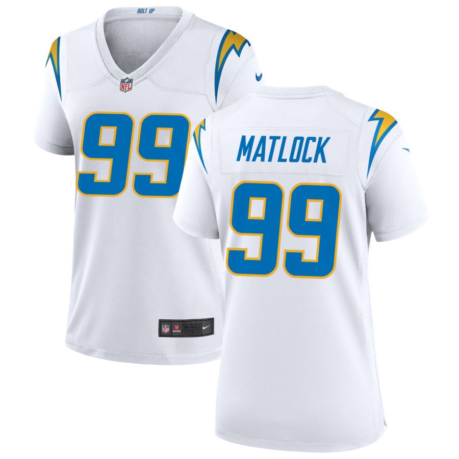 Scott Matlock Nike Los Angeles Chargers Women's Game Jersey - White(S)