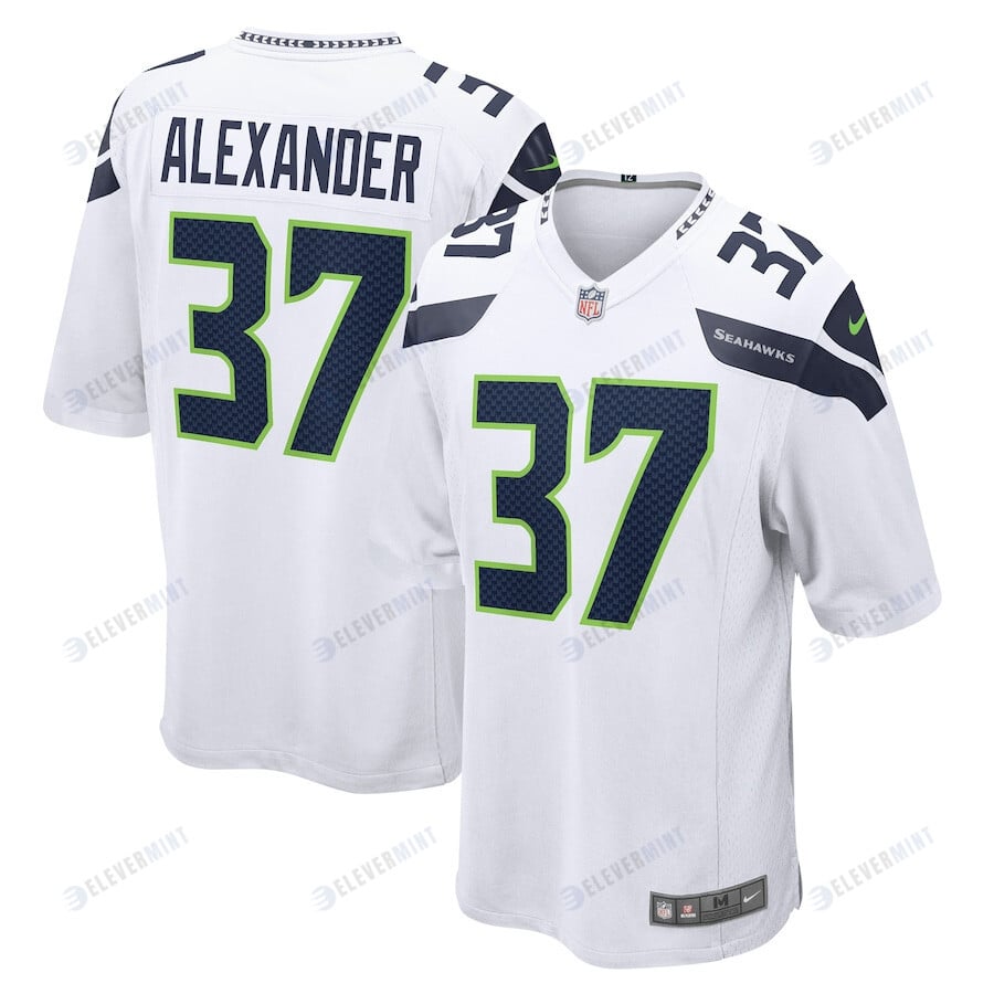 Shaun Alexander 37 Seattle Seahawks Men Retired Game Jersey - White(S/No)