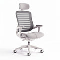Mesh office chair with adjustable headrest and lumbar support 60 x 60 x 110cm