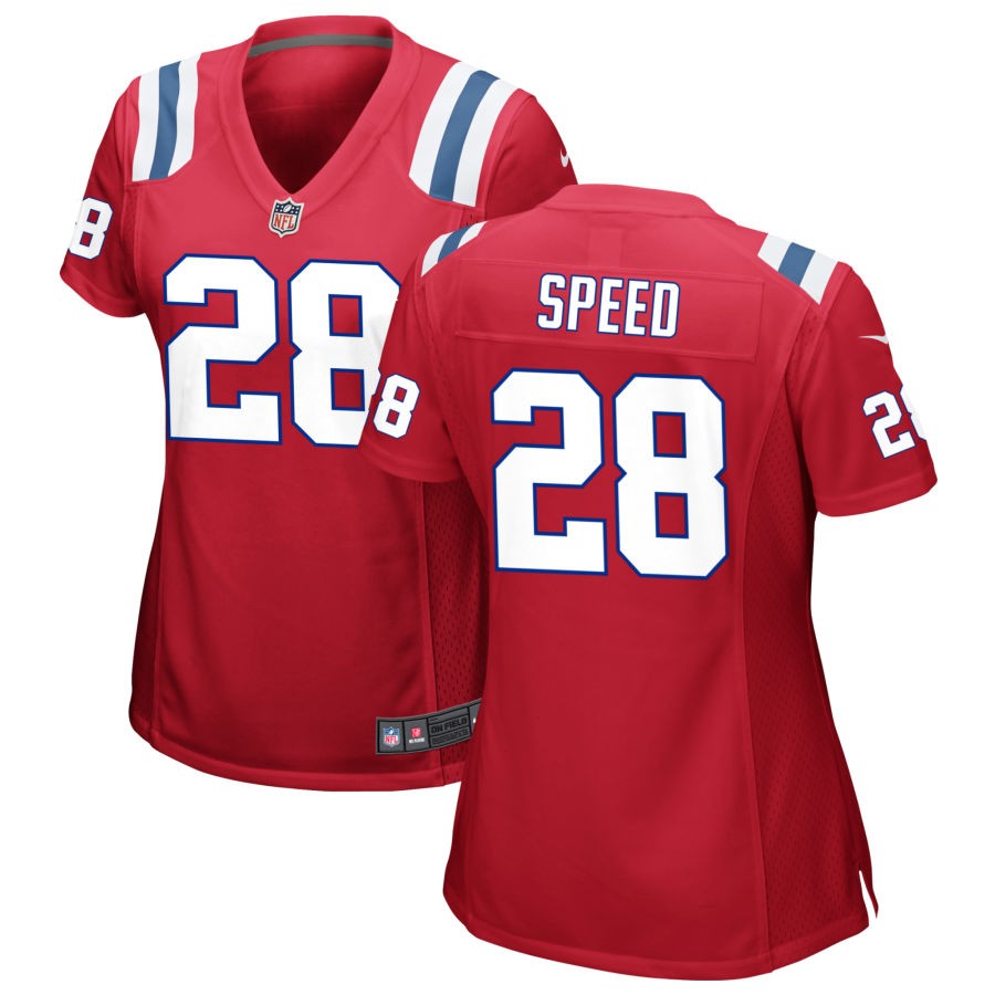 Ameer Speed New England Patriots Nike Women's Alternate Jersey - Red(S)