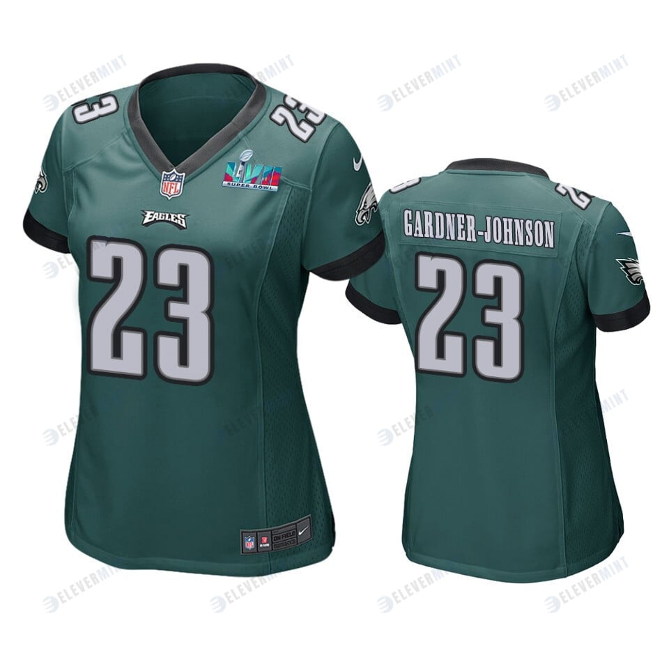 C.J. Gardner-Johnson 23 Philadelphia Eagles Super Bowl LVII Game Jersey - Women Green(S/No)