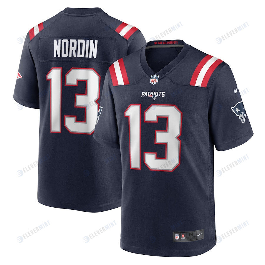 Quinn Nordin New England Patriots Game Player Jersey - Navy(S/No)