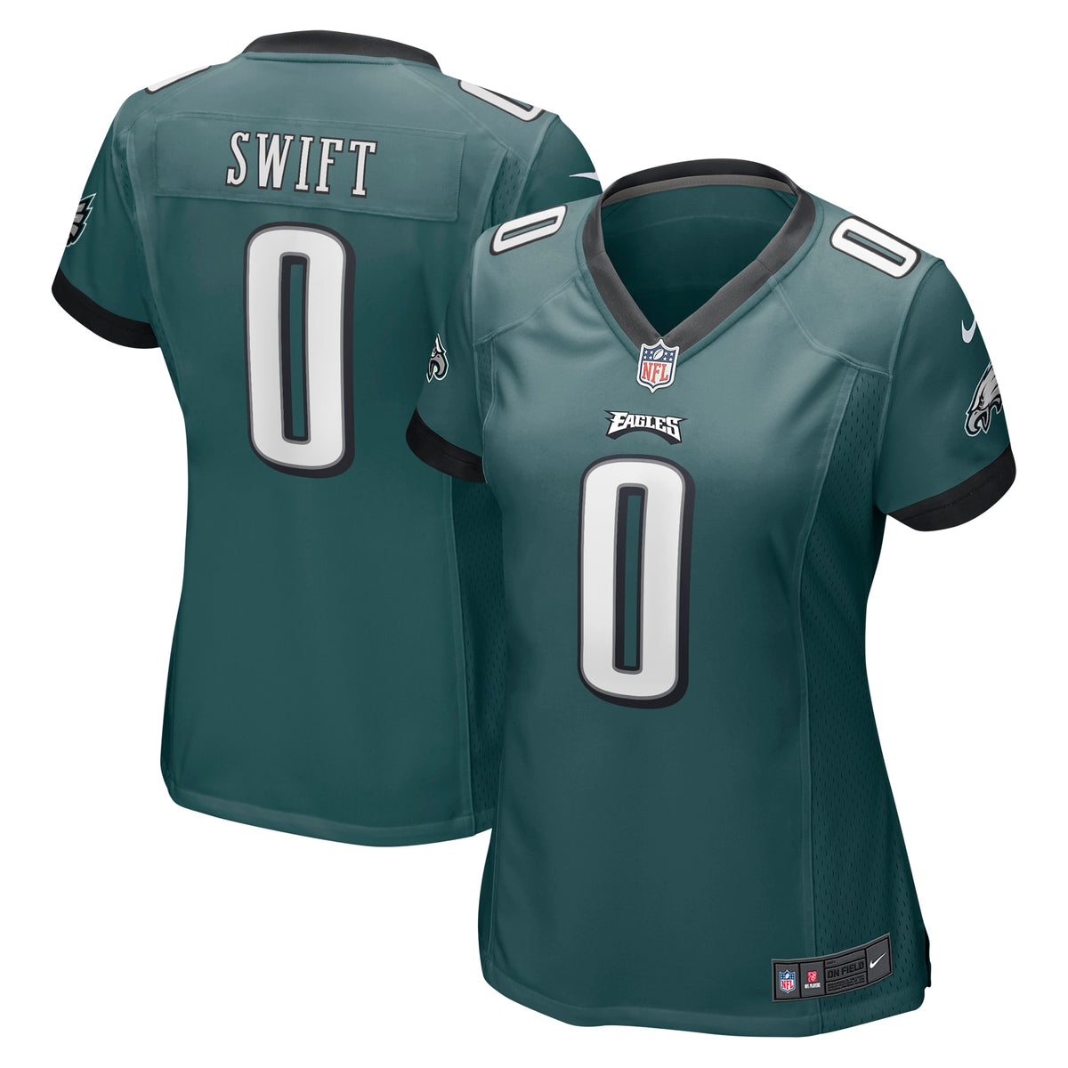 D'Andre Swift Philadelphia Eagles Nike Women's Game Player Jersey - Midnight Green(S)