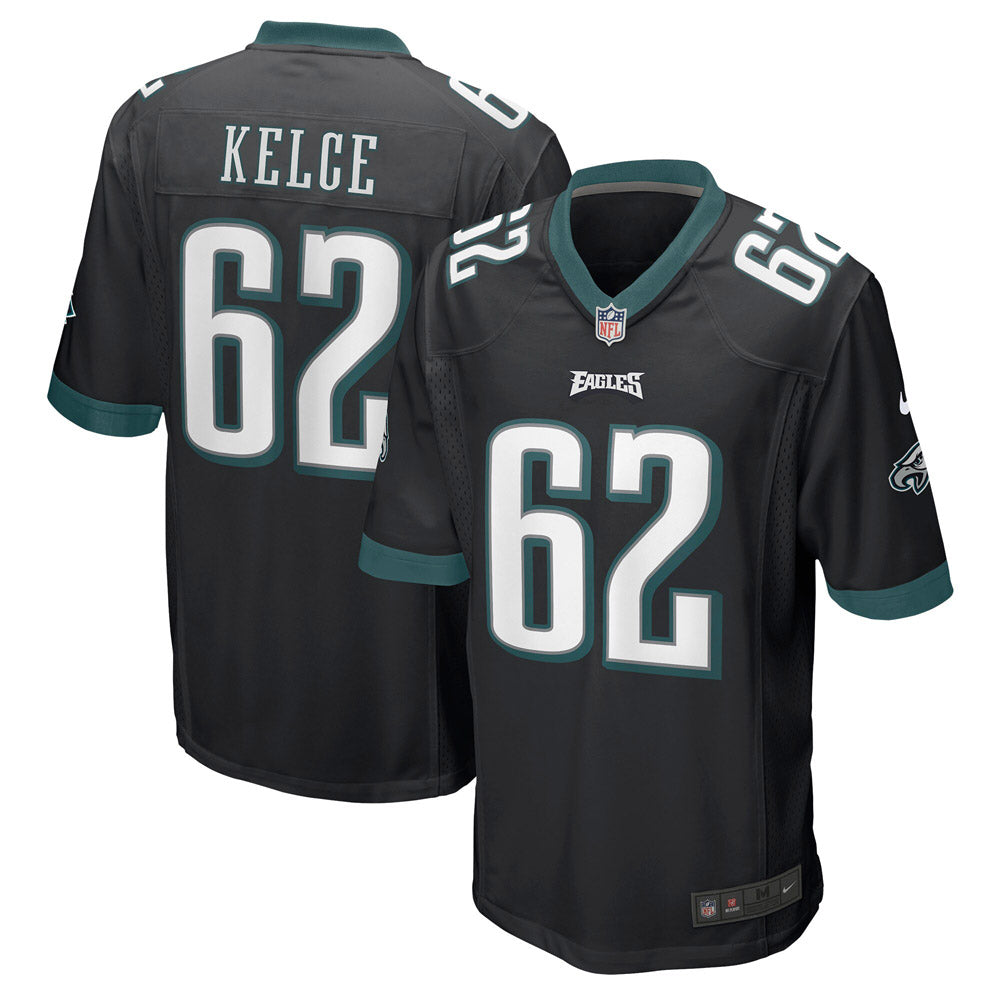 Men's Philadelphia Eagles Jason Kelce Game Jersey Black(S/Black)