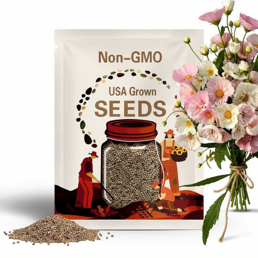 50 Cupcakes Mix Cosmos Flower Seeds