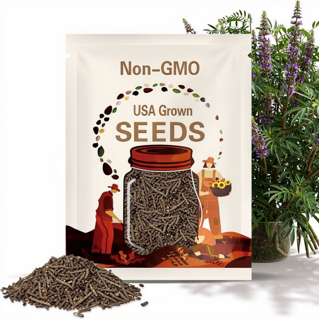 American Licorice Seeds - Authentic Seeds - Cold Resistant - Fast Growing - Self-Pollinating - Clumping - Planting In Spring/Fall   #6012