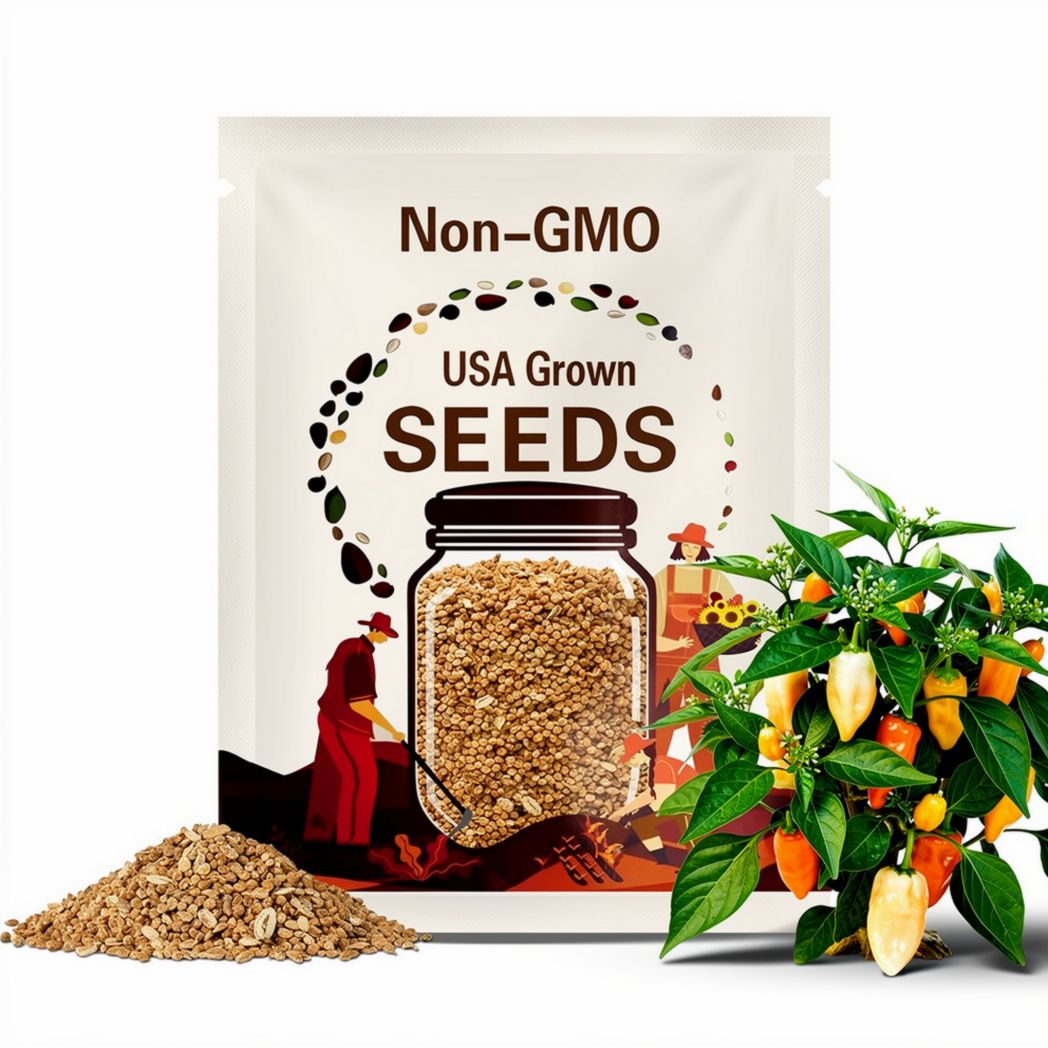 Sugar Rush Peach Pepper Premium Seeds Packet