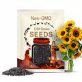 Black Oil Sunflower Heirloom Seeds, Flower Seeds