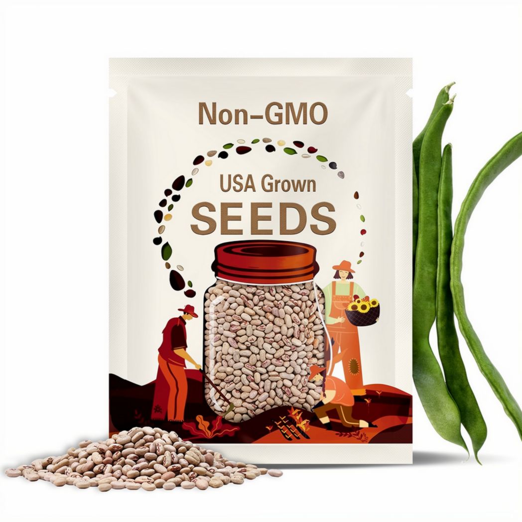 Organic Northeaster Romano Heirloom Bean Seeds Excellent Gourmet Quality and Flavor
