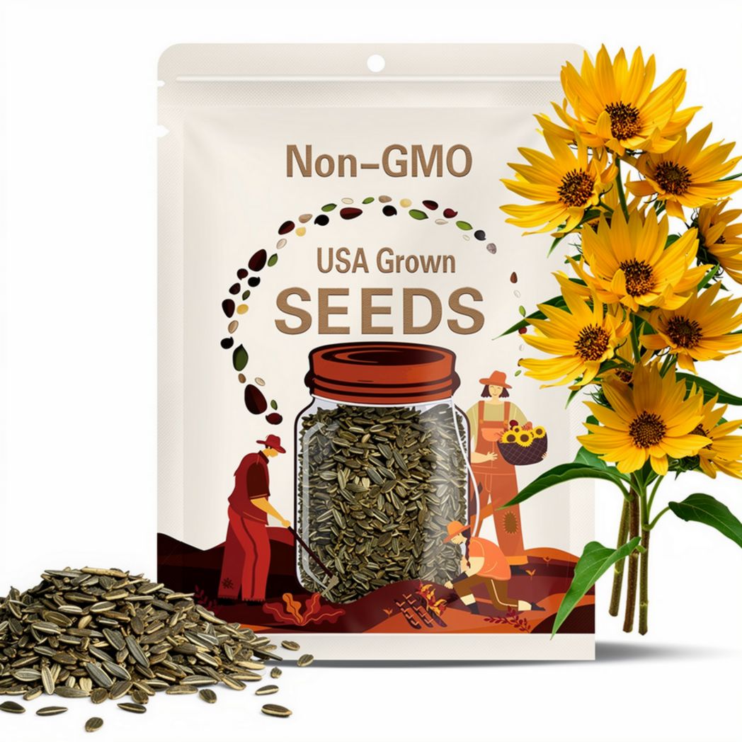 Maximilian Perennial Sunflower Heirloom Seeds - Native, Non-GMO, Open Pollinated, Untreated, Flower Seeds, Perennial, Native, Wildflower