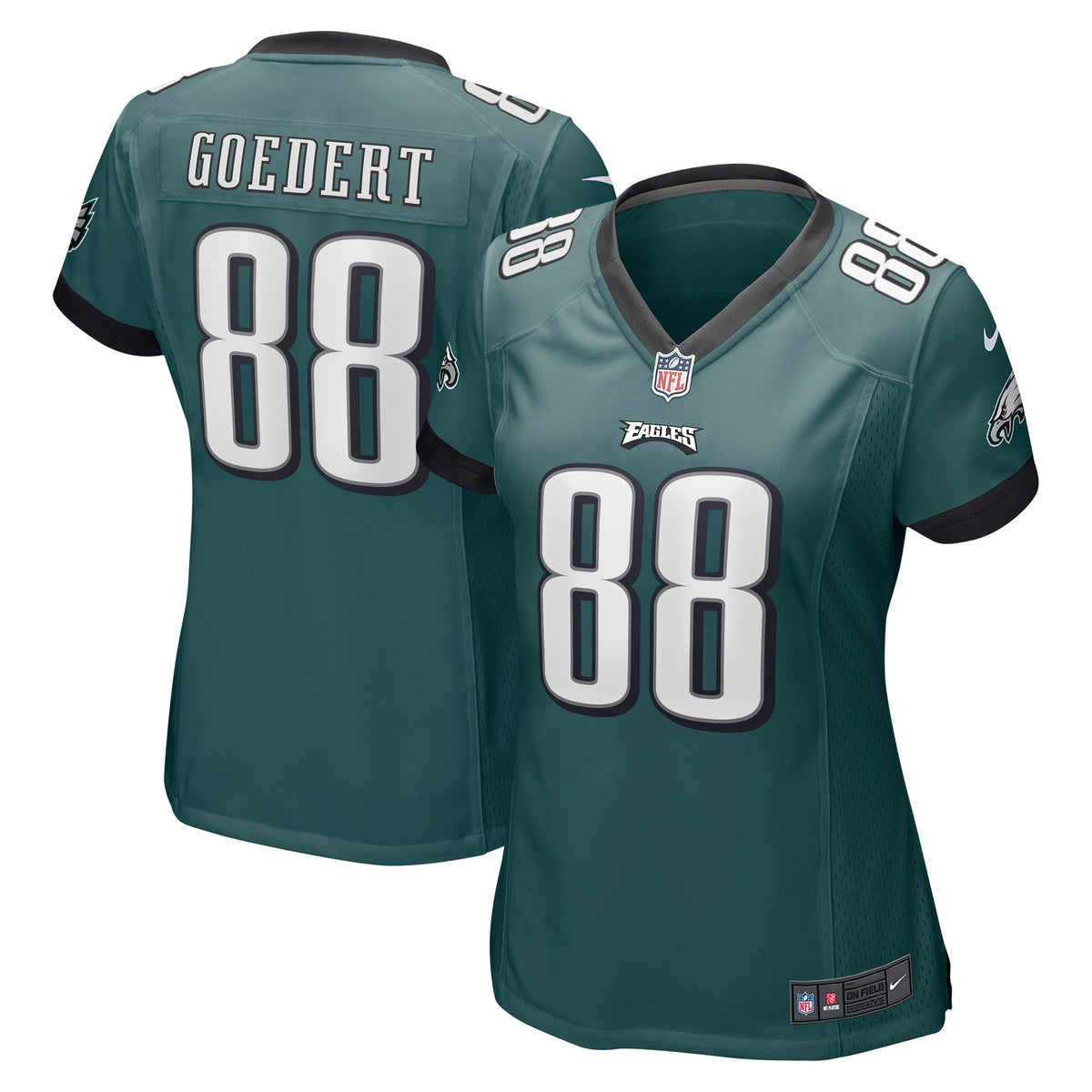 Dallas Goedert Philadelphia Eagles Nike Women's Game Jersey - Midnight Green(S)