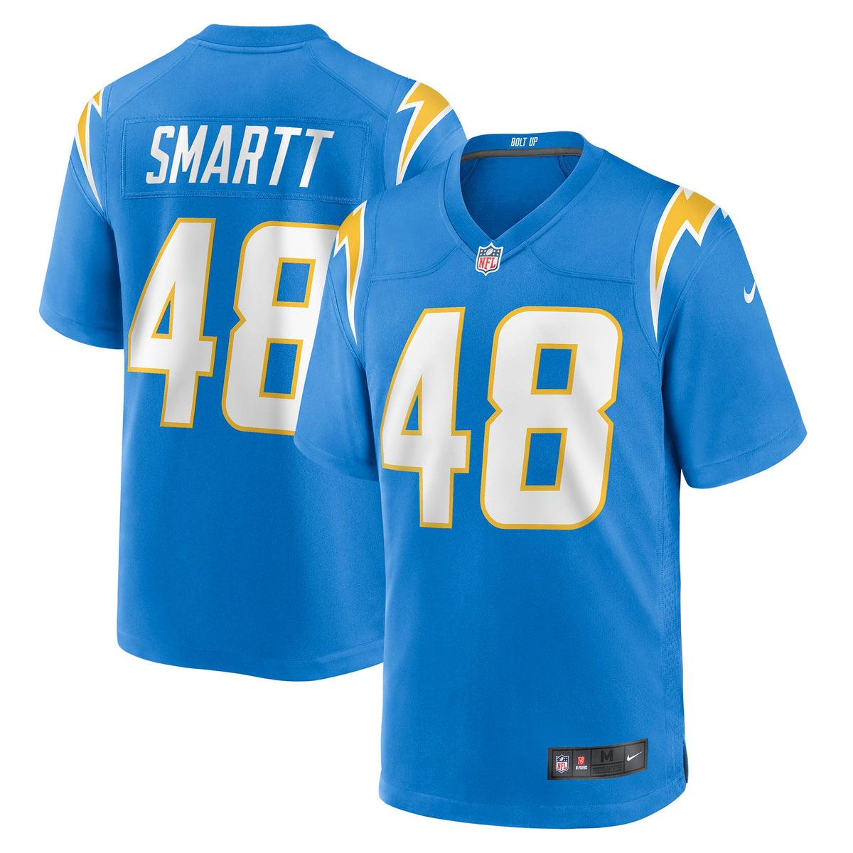 Stone Smartt Los Angeles Chargers Nike Game Player Jersey - Powder Blue(S)
