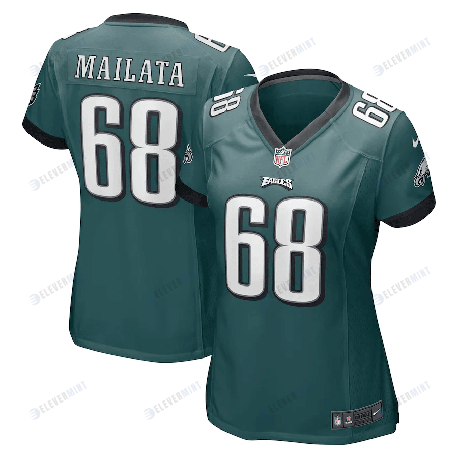 Jordan Mailata 68 Philadelphia Eagles Women's Game Jersey - Midnight Green(S/No)