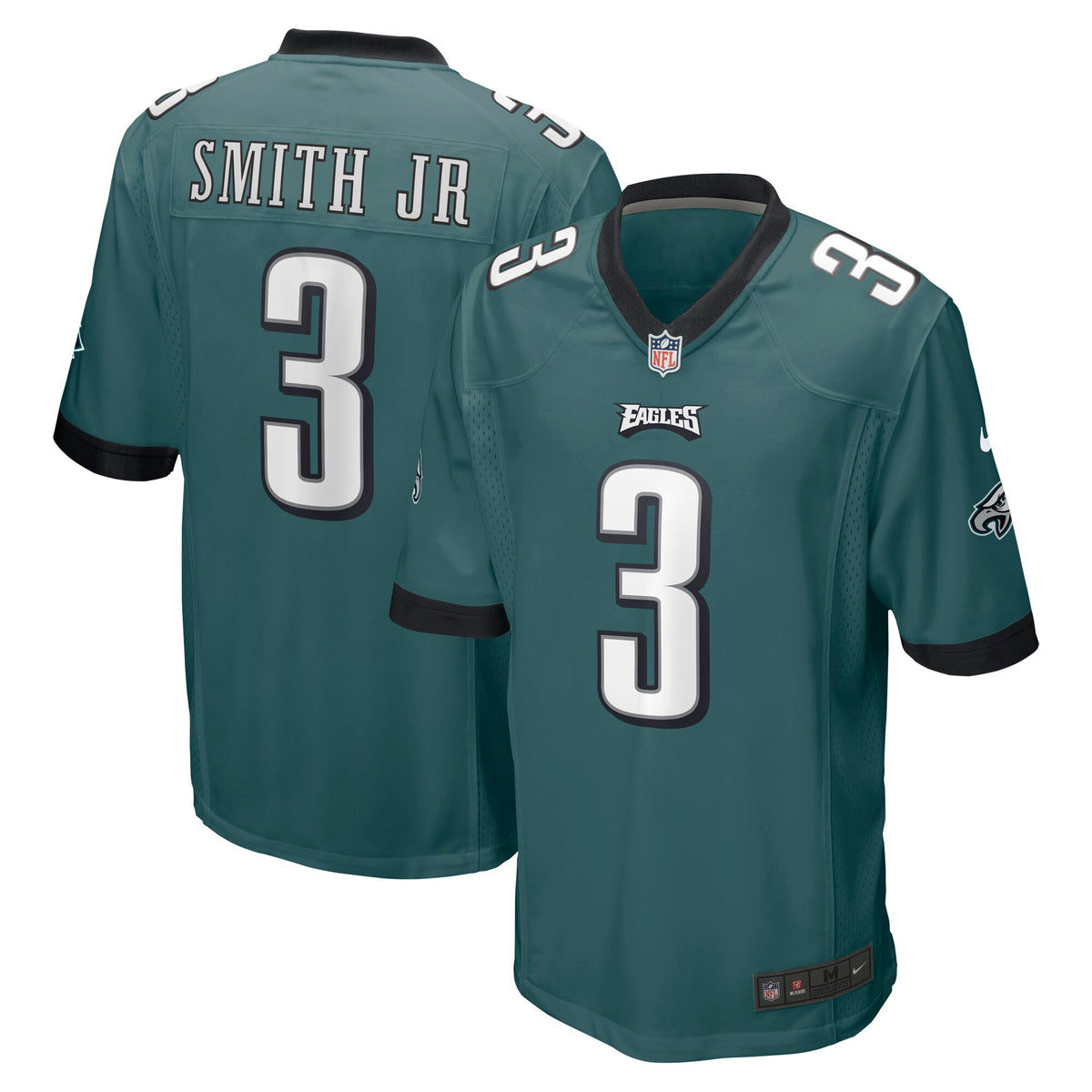 Nolan Smith Philadelphia Eagles Nike 2023 NFL Draft First Round Pick Game Jersey - Midnight Green(S)