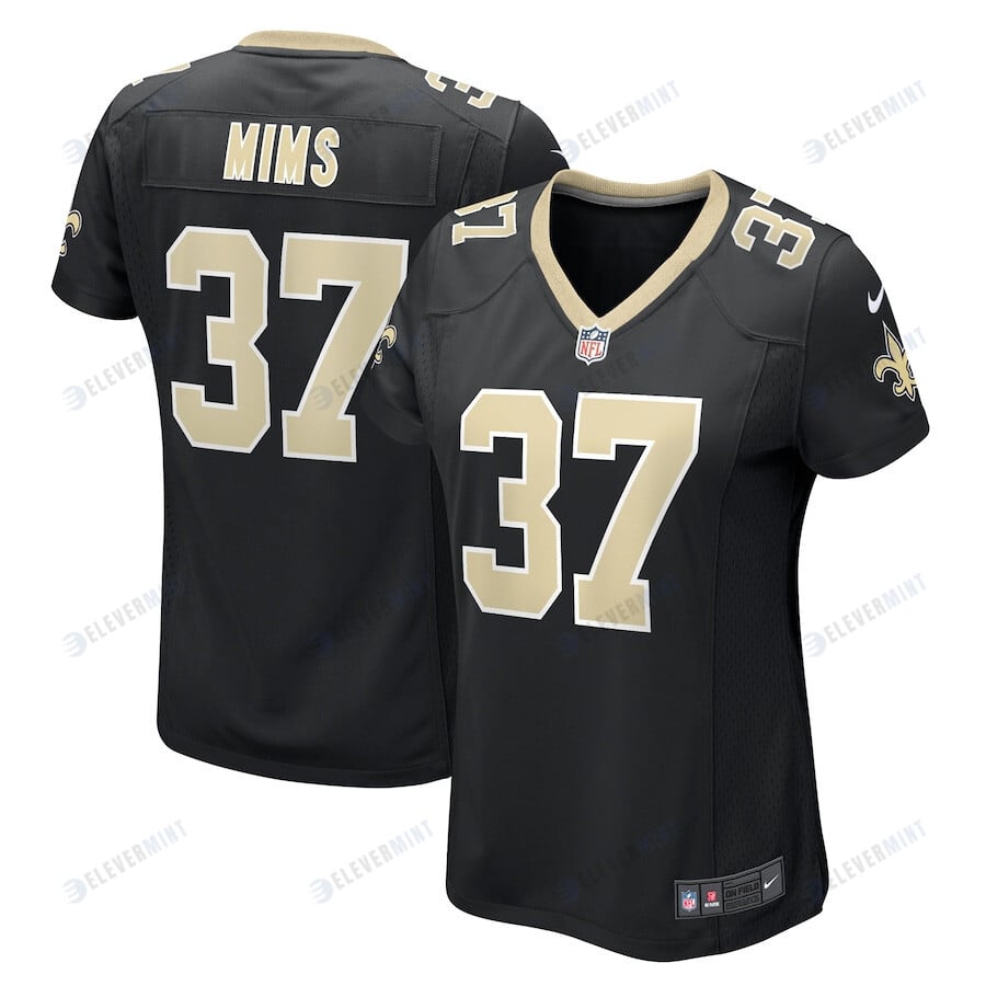 Jordan Mims 37 New England Patriots Women Team Game Jersey - Navy(S/No)