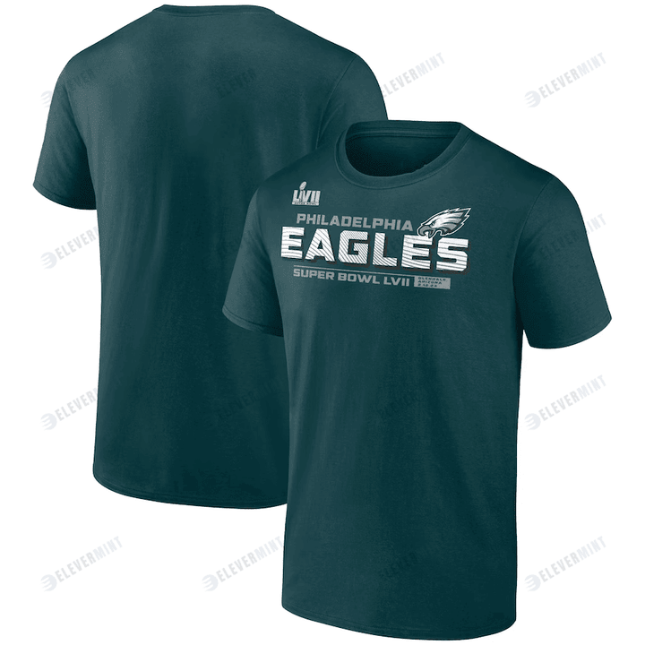 Philadelphia Eagles Super Bowl LVII Vivid Striations T-Shirt - Midnight Green(S)