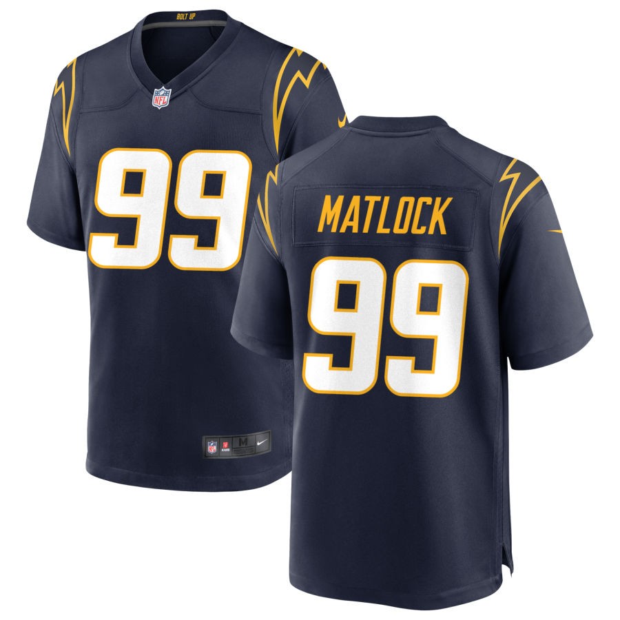 Scott Matlock Los Angeles Chargers Nike Alternate Game Jersey - Navy(S)