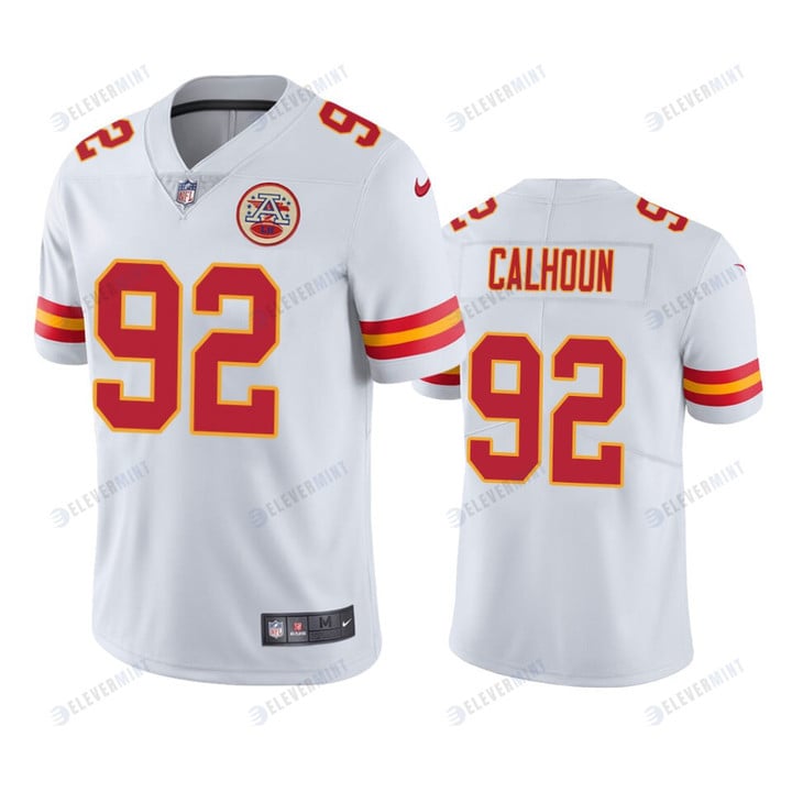 Shilique Calhoun 92 Kansas City Chiefs White Vapor Limited Jersey(S/No)