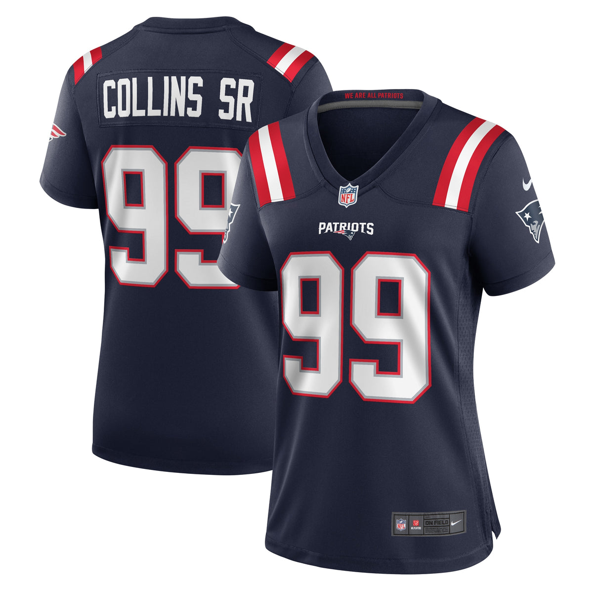 Jamie Collins Sr. New England Patriots Nike Women's Home Game Player Jersey - Navy(S)
