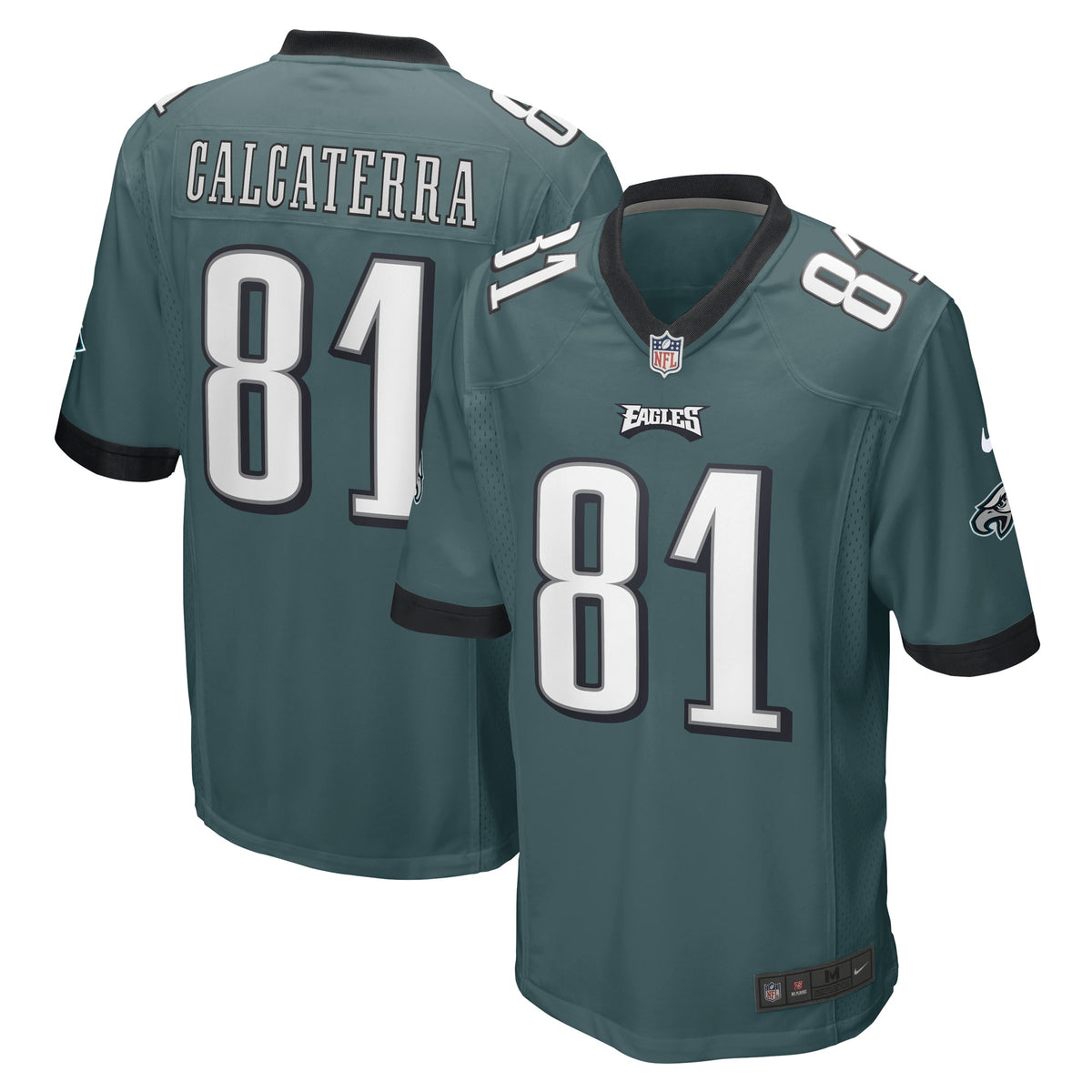 Grant Calcaterra Philadelphia Eagles Nike Game Player Jersey - Midnight Green(S)