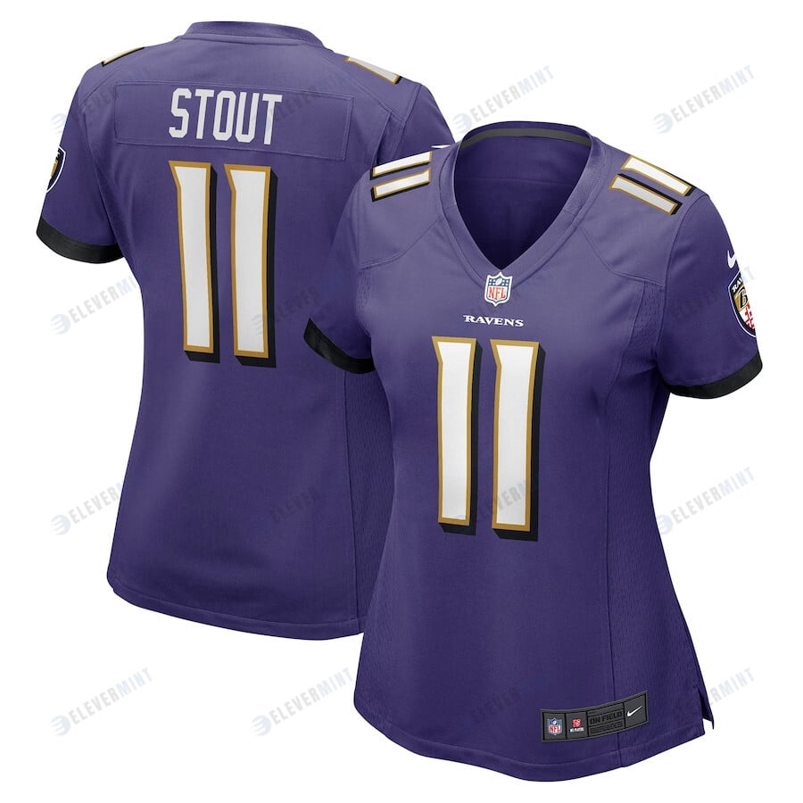 Jordan Stout Baltimore Ravens Women's Player Game Jersey - Purple(S/No)
