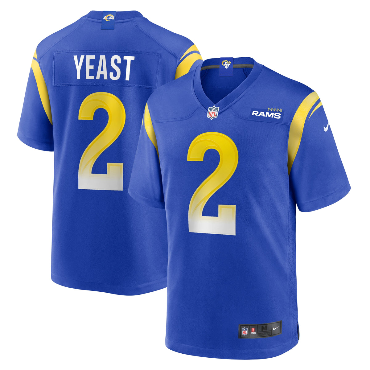 Russ Yeast Los Angeles Rams Nike Home Game Jersey - Royal(S)