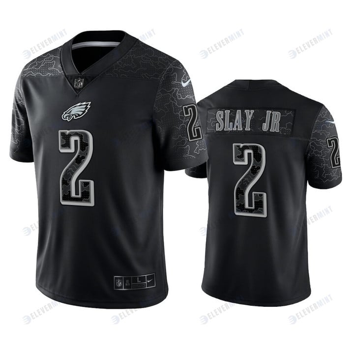 Darius Slay Jr 2 Philadelphia Eagles Black Reflective Limited Jersey - Men(S/No)